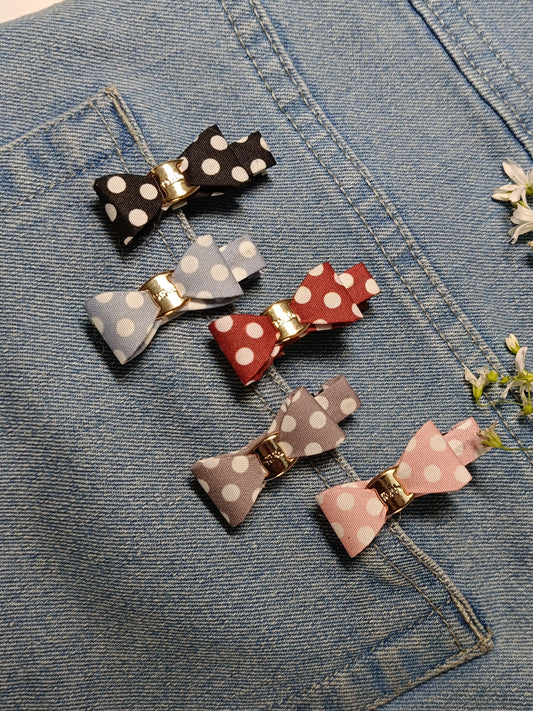 Dotted Bow Clips